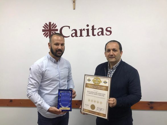 Zlatni sertifikati za oba Caritasa i socijalno preduzeće Mondo Bianco