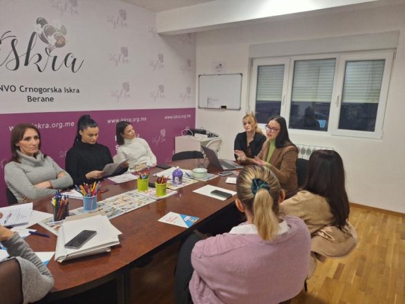U prostorijama NVO “Crnogorska Iskra” u Beranama, održana radionica na temu „Pristupačna komunikacija“