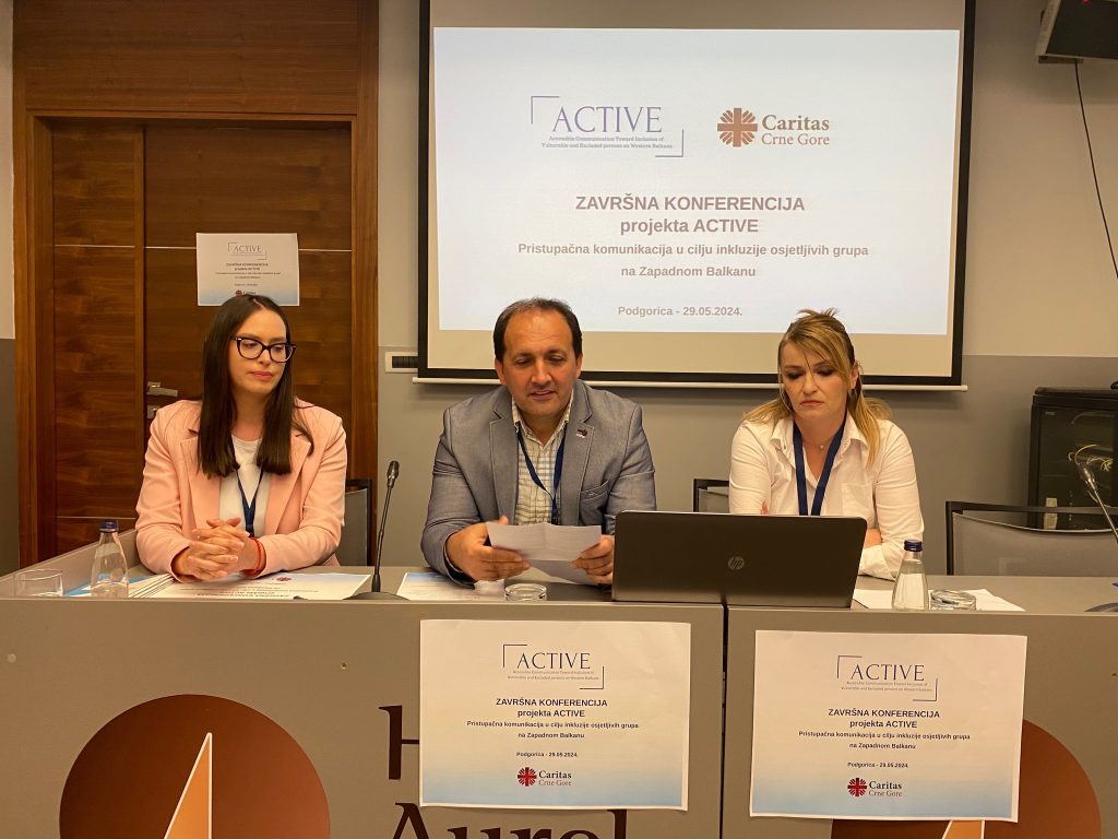 Održana završna konferencija projekta ,,ACTIVE” u Podgorici - Caritas
