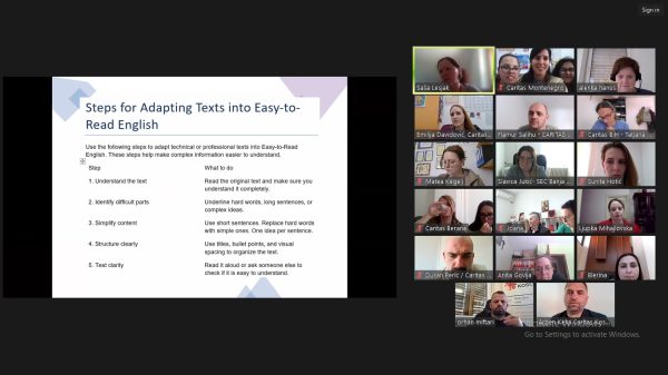 Održana dvodnevna obuka posvećena Lakom jeziku u okviru druge faze projekta ,,ACTIVE”